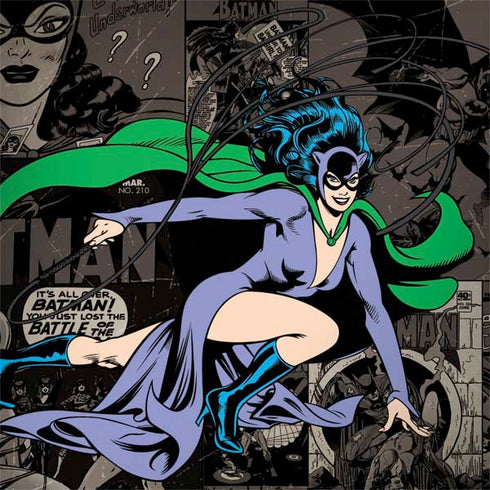 DC Comics Catwoman Vintage Action Pose Pattern Surface Book 2 15in Skin